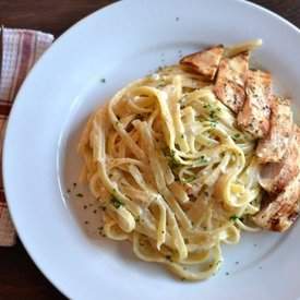 Fettuccine Alfredo with Grilled Chicken