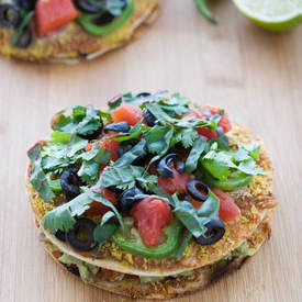 Vegan Mini Mexican Pizzas