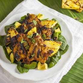 Indonesian Grilled Chicken and Pineapple Salad