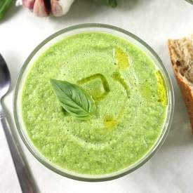 Basil cucumber gazpacho