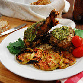 Cilantro Pesto Grilled Chicken