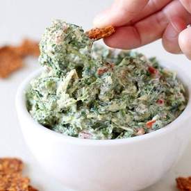 Healthy spinach dip