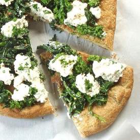 Vegan Broccoli Rabe White Pizza