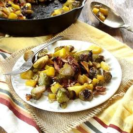 Maple Roasted Brussels Sprouts & Butternut Squash