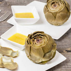 Artichoke with shallot vinaigrette