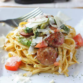 Cajun Andouille Sausage Carbonara