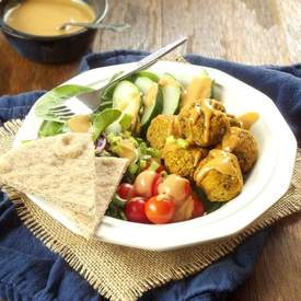 Baked Pumpkin Falafel Bowls