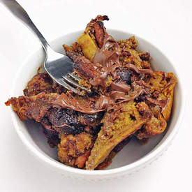 Pumpkin Banana Bread Pudding
