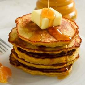 Orange Oatmeal Pancakes