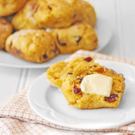Sweet Potato Cranberry Biscuits