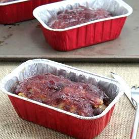 Cranberry Glazed Turkey Meatloaf