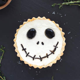 Jack Skellington Ricotta Olive Tart