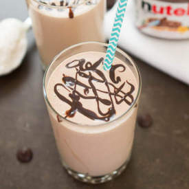 Peanut Butter & Nutella Milkshake 
