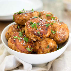 Asian Style Chicken Meatballs 