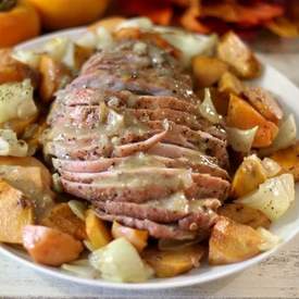 Roasted Pork with Persimmons