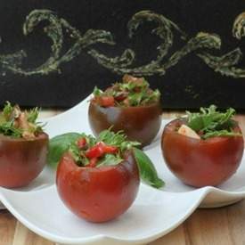Caprese Salad Tomato Cups