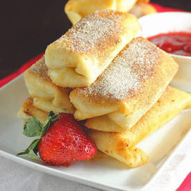 Fried Cheesecake Roll-Ups