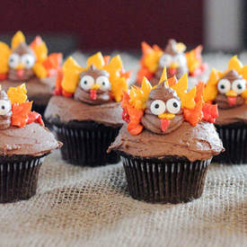 Easy Turkey Cupcakes