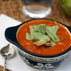 Cauliflower Chicken Tortilla Soup