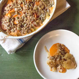 Scalloped Sweet Potatoes and Apples