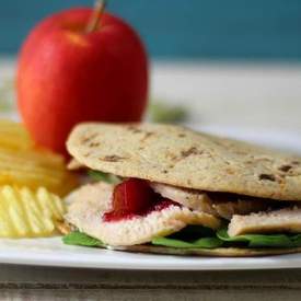 Turkey Cranberry Flatbread