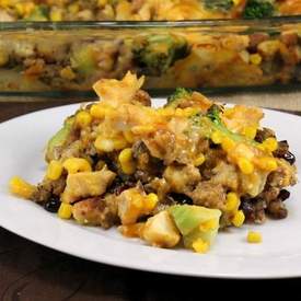 Leftover Turkey & Stuffing Casserole