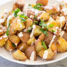 Roasted Potatoes With Horseradish Aioli