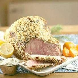 Horseradish Panko Crusted Ham