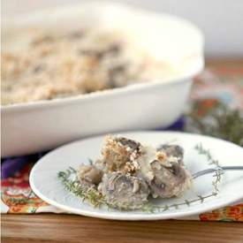 Mushroom Gratin Casserole