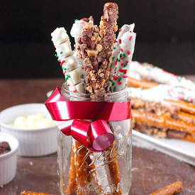 Chocolate Covered Pretzel Rods