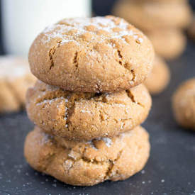 Ultra Thick and Chewy Ginger Sugar Cookies