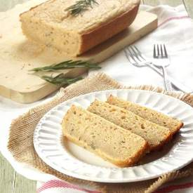 Rosemary Lemon Vegan Pound Cake