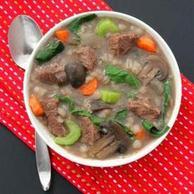 Slow Cooker Beef Barley Soup