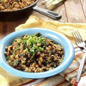 Smoky Vegan Hoppin' John with Chard