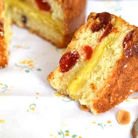 Marzipan and Cherry Cake