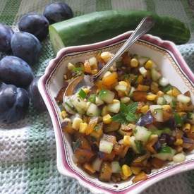 Plum and Mint Salsa