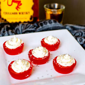 Fireball Jello Shot Cupcakes