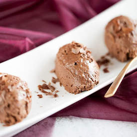 Smooth chocolate mousse