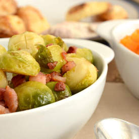 Brussel Sprouts with Pancetta and Orange