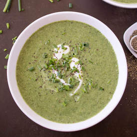 Creamy Broccoli Spinach Soup