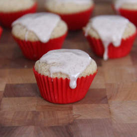 Glazed Cinnamon Mini Muffins