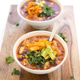Easy 20 Minute Chicken Tortilla Soup 