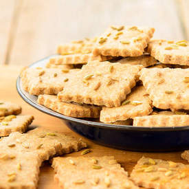 Rye Fennel Crackers
