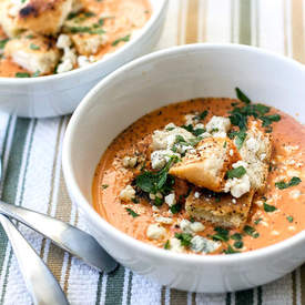 Roasted Red Pepper & Tomato Bisque