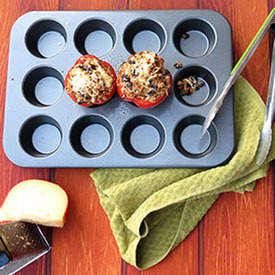 Spicy Chicken and Quinoa Stuffed Peppers