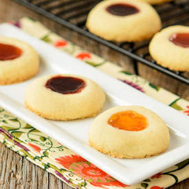 Jam Filled Butter Cookies
