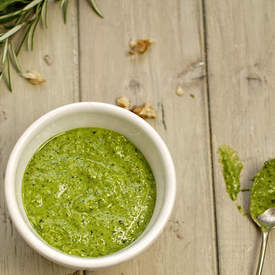 spinach, walnut and rosemary pesto