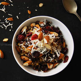 Warm Farro and Barley Cereal