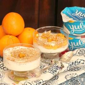 Vanilla Bean Yogurt with Ginger Orange 