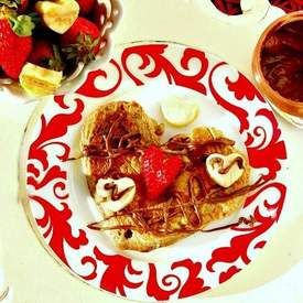 Banana Bread Pancakes with Nutella